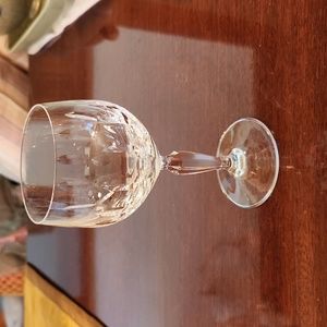 Renaissance crystal wine goblet